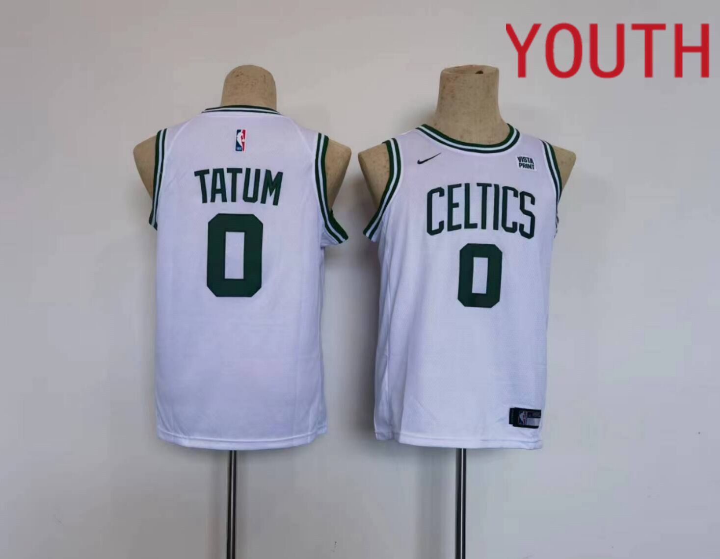 Youth Boston Celtics #0 Tatum White Nike Game 2023 NBA Jersey